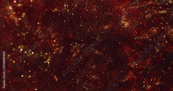Obraz Abstract background. The red sparkles are bubbling and shimmering