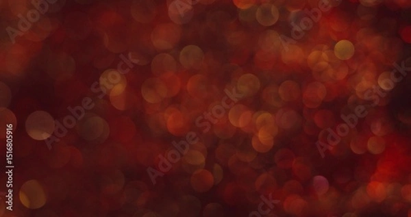 Obraz Abstract boho-style background. The red sparkles are bubbling and shimmering. Blurred sparkles.