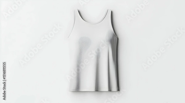 Obraz White Tank Top Isolated On White Background