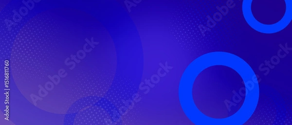 Fototapeta Modern blue abstract presentation background with circle shape element