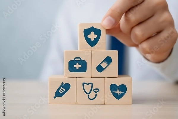 Obraz Building a Strong Healthcare Foundation  Comprehensive Medical Protection and Security for Patients and Providers