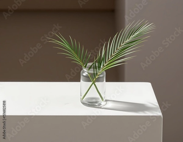 Obraz Palm Fronds in a Glass Jar