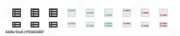 Fototapeta Choice icon set. Option graphic sign. Selection icons in vector design style. Form pictogram