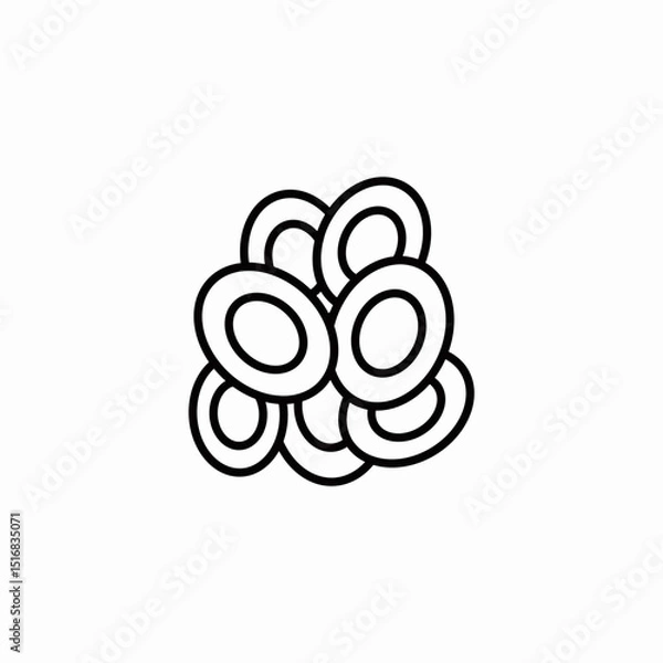 Obraz blood cells icon sign vector