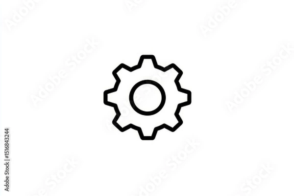 Obraz Simple gear icon (3)