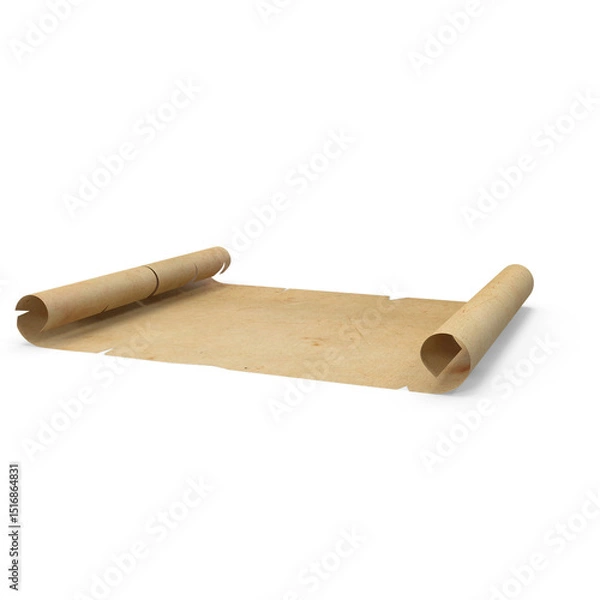 Obraz Scroll isolated on transparent background