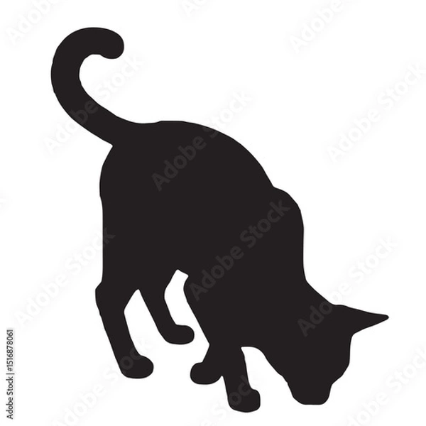 Obraz cat silhouette vector