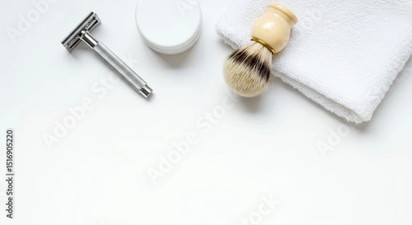 Obraz Traditional Wet Shaving Kit - Classic Men's Grooming Essentials