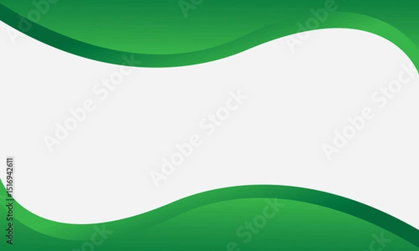 Fototapeta Abstract Green Gradient Wave  background Design