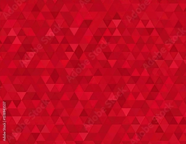 Obraz Red triangle mosaic background