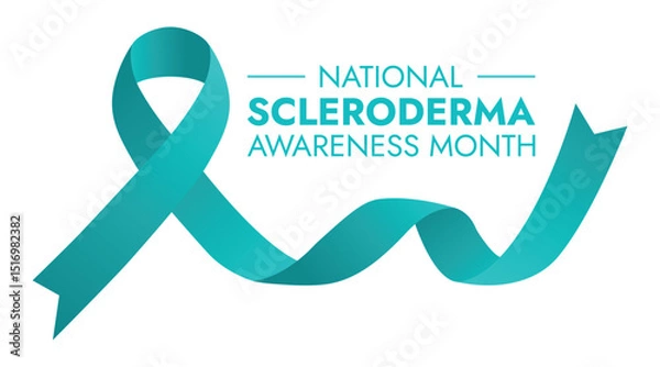 Obraz National Scleroderma Awareness Month background banner or poster design template.