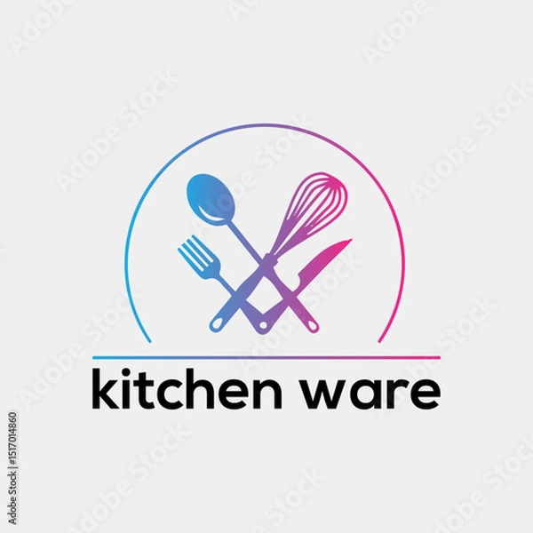 Obraz kitchen store logo design vector