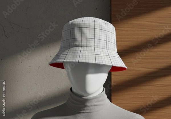 Obraz Bucket Hat on mannequin Mockup