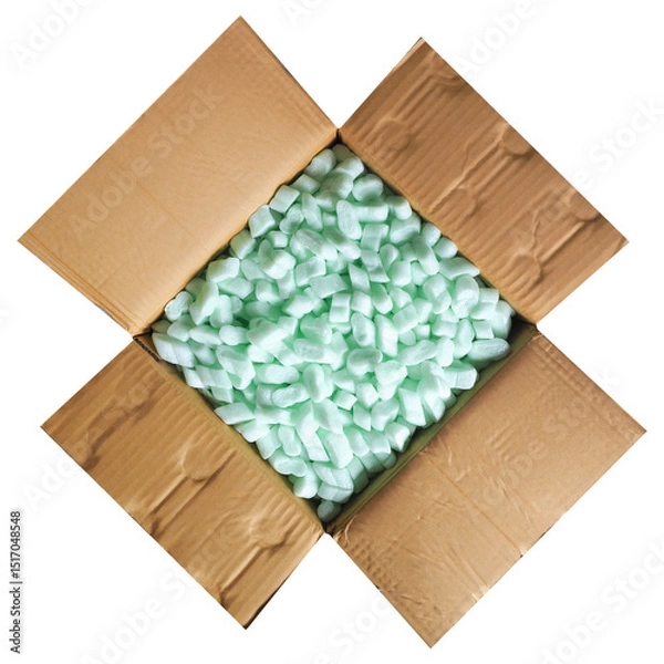 Obraz cardboard box with chips transparent PNG
