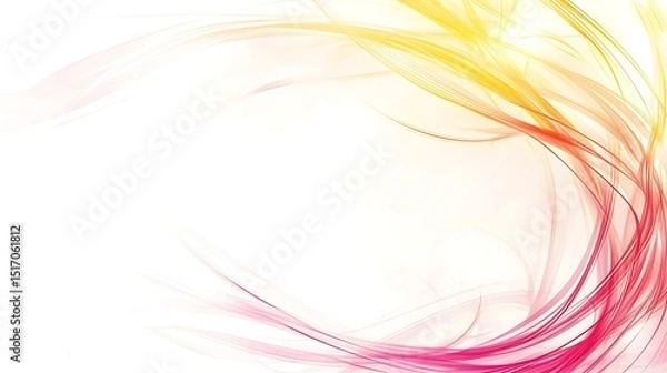 Fototapeta Abstract swirls of color on white background