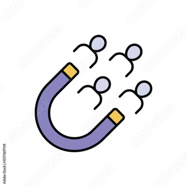 Fototapeta Lead Generation Icon vector