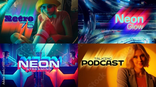 Obraz Long Shadows & Gradients