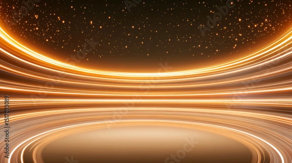 Fototapeta Black glowing technology background