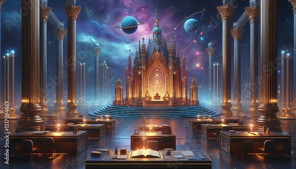 Obraz "The Quantum Workshop and copy space for text
