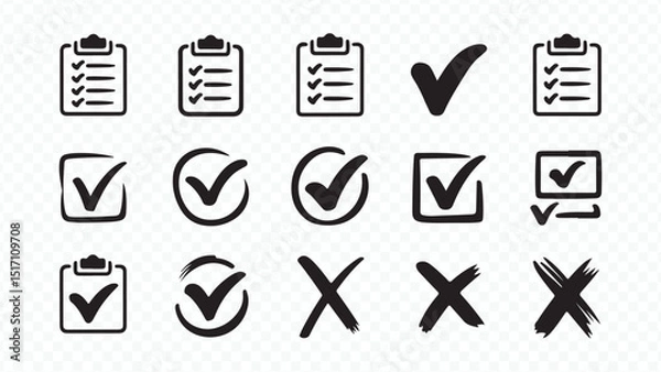 Obraz Vector infographic icons set with web communication icons