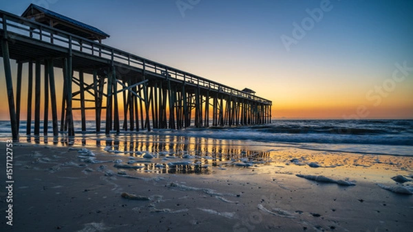 Obraz pier at sunset