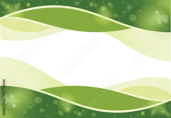Obraz Green background with flying twinkling lights