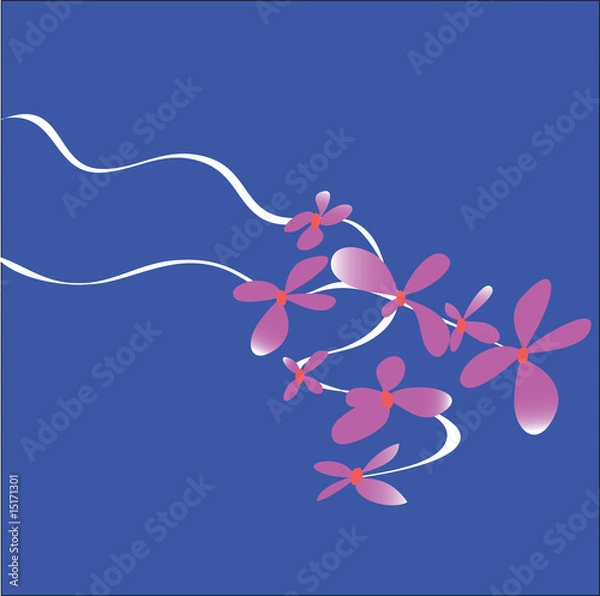 Obraz Cherry blossom abstract