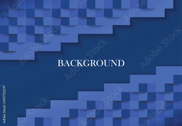 Obraz Abstract blue background with color weave effect