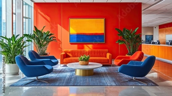 Fototapeta Anchor your design with bold, balanced color choices.