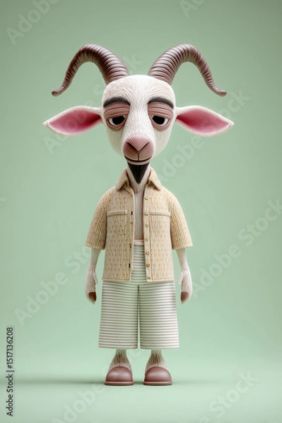 Obraz goat potrait