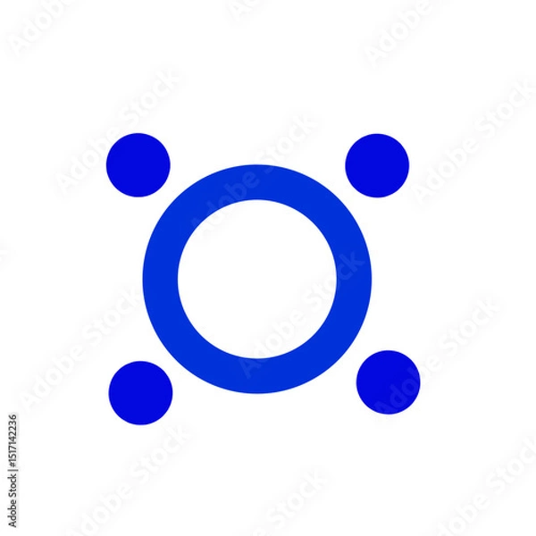 Fototapeta Brutalist abstract geometric shapes. Memphis, basic geometric elements. Aesthetic boho elements. Simple shapes, symbols and frames y2k style. Vector illustration