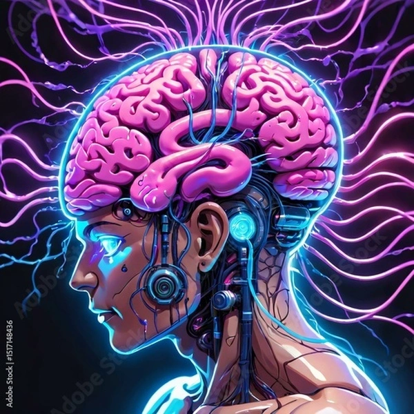 Obraz つながる脳