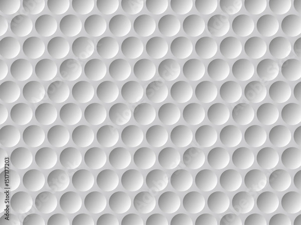 Obraz Golf ball texture background. Golf ball texture. White  background. Seamless round pattern. Vector illustration