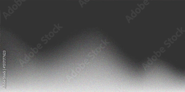 Obraz Black white dark gray silvery abstract background. Color gradient. Wave. Rough grain grainy grungy noise dust. Brushed matte shimmery blur. Light. Metallic steel metal effect. Design.