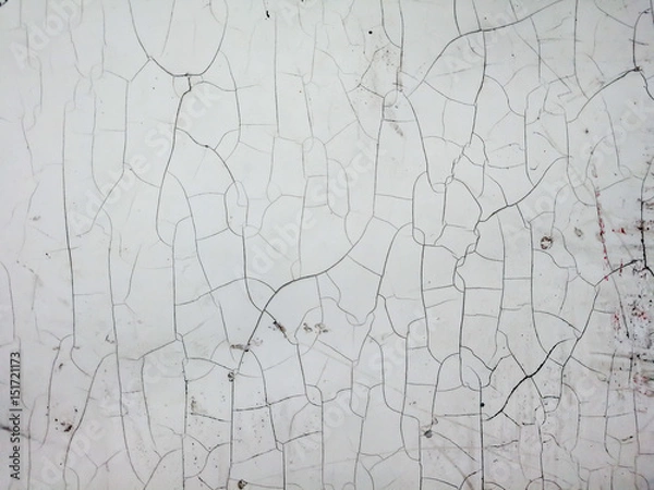 Fototapeta Abstract background from plastic with several cracked, old plastic plate with cracked surface, dirty and stain on surface level.