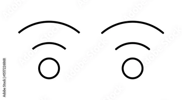 Obraz Wifi icon vector. signal sign and symbol. Wireless  icon