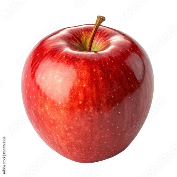 Obraz Red apple on white background