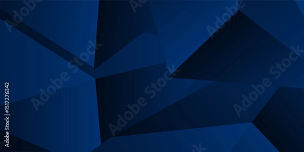 Fototapeta Abstract futuristic dark blue background with light and shadow. Eps10 vector