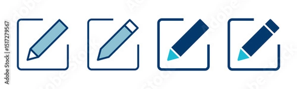 Fototapeta Edit icon vector isolated on white background. Pencil icon. sign up Icon vector. edit text