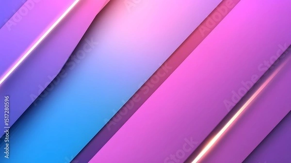 Fototapeta Abstract design with vibrant colors and diagonal lines.