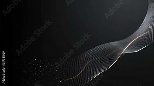 Fototapeta Abstract Design with Gold Accents