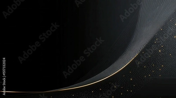 Fototapeta Abstract Black and Gold Background Design