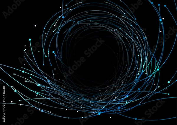Obraz vector background abstract technology communication data Science