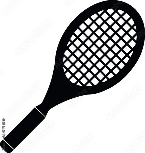 Fototapeta Modern Racket Silhouette Vector Art for Graphic Designers