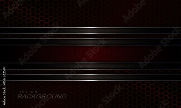 Fototapeta Geometric background with grid and rectangular frame with border.