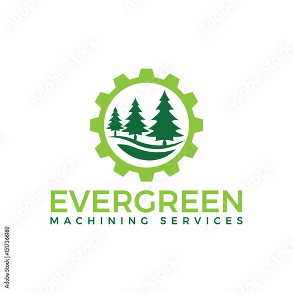 Fototapeta Mechanical service logo with gear, wrench, and tool elements, ideal for repair shops, technicians, and engineering firms. Strong, reliable, and industrial-style design.
