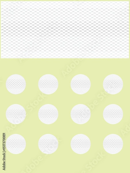 Fototapeta Golf Ball Spinning Frame Sequence and Texture Vector