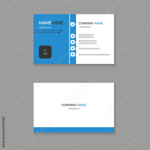 Obraz Clean Business Card professional and creative modern name card Design