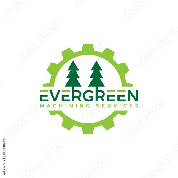 Fototapeta Mechanical service logo with gear, wrench, and tool elements, perfect for auto shops, repair services, and engineering firms. Bold, durable, and crafted for reliability.

