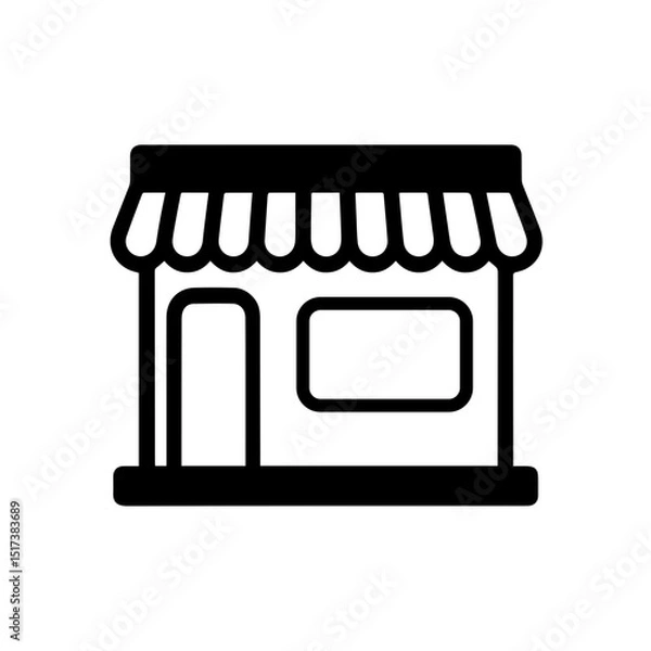 Obraz A Beautiful Shop Icon That Elevates E-Commerce Branding